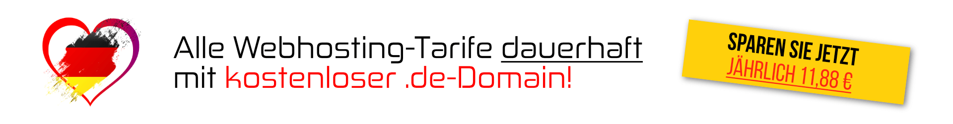 .de-Domain dauerhaft kostenlos