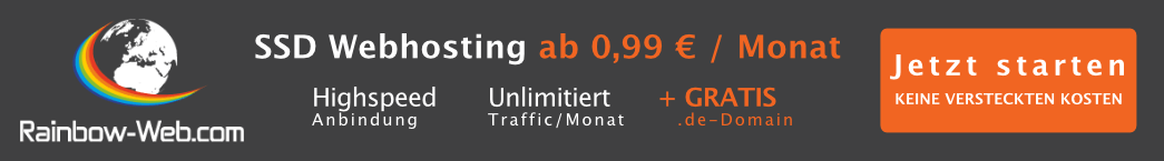 Business Hosting mit kostenlosem SSL von Rainbow-Web.com