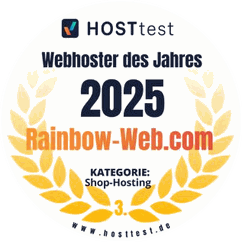 3. Platz Webhoster des Jahres 2025 in Shop-Hosting